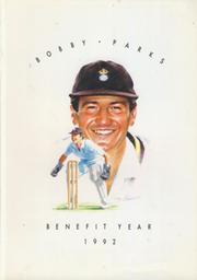 BOBBY PARKS (HAMPSHIRE, KENT) 1992 CRICKET BENEFIT BROCHURE