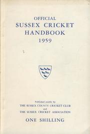 OFFICIAL SUSSEX CRICKET HANDBOOK 1959