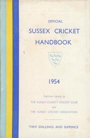 OFFICIAL SUSSEX CRICKET HANDBOOK 1954