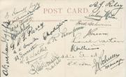 SOUTH AFRICA FOOTBALL TEAM 1924 SIGNED POSTCARD (THEIR FIRST INTERNATIONAL TEAM)