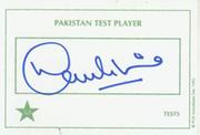DANISH KANERIA (PAKISTAN) CRICKET AUTOGRAPH