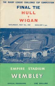 HULL V WIGAN 1959 (CHALLENGE CUP FINAL) RUGBY LEAGUE PROGRAMME