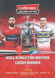 HULL KINGSTON ROVERS V LEEDS RHINOS 2015 (CHALLENGE CUP FINAL) RUGBY LEAGUE PROGRAMME