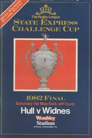 HULL V WIDNES 1982 (CHALLENGE CUP FINAL) RUGBY LEAGUE PROGRAMME