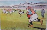 "LAST BUT NOT LEAST" FOOTBALL POSTCARD