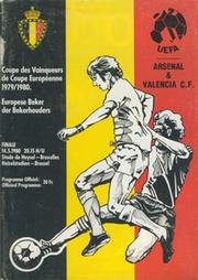 ARSENAL V VALENCIA 1980 (ECWC FINAL) FOOTBALL PROGRAMME