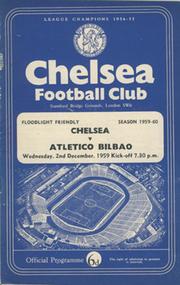 CHELSEA V ATLETICO BILBAO 1959-60 FOOTBALL PROGRAMME