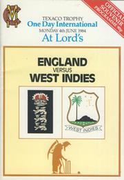 ENGLAND V WEST INDIES 1984 (LORD
