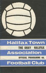 HALIFAX V BISHOP AUCKLAND 1967 FOOTBALL PROGRAMME (RECORD VICTORY 7-0)