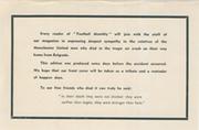 MUNICH AIR DISASTER 1958 - NOTE OF CONDOLENCE SLIPPED INTO CHARLES BUCHAN