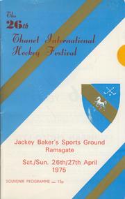 THANET INTERNATIONAL HOCKEY FESTIVAL 1975 OFFICIAL PROGRAMME