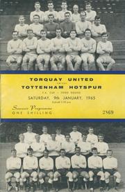 TORQUAY UNITED V TOTTENHAM HOTSPUR 1964-65 (FA CUP) FOOTBALL PROGRAMME