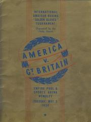 AMERICA V GREAT BRITAIN 1936 AMATEUR BOXING PROGRAMME