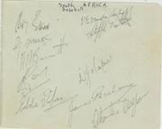 SOUTH AFRICA BASEBALL TEAM 1950S AUTOGRAPHS