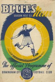 BIRMINGHAM CITY V TOTTENHAM HOTSPUR 1952-53 (FA CUP) FOOTBALL PROGRAMME