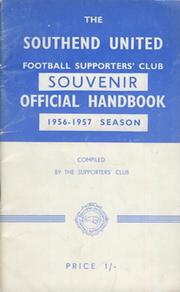 SOUTHEND UNITED FOOTBALL CLUB HANDBOOK 1956-57