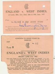 ENGLAND V WEST INDIES 1957 (LORD