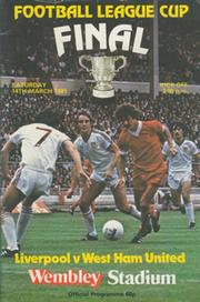 LIVERPOOL V WEST HAM UNITED 1981 (LEAGUE CUP FINAL) FOOTBALL PROGRAMME