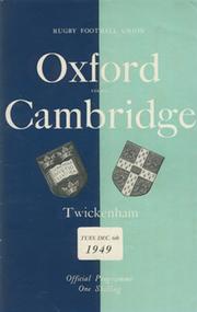 OXFORD V CAMBRIDGE 1949 RUGBY PROGRAMME