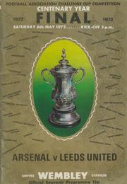 ARSENAL V LEEDS UNITED 1972 (F.A. CUP FINAL) FOOTBALL PROGRAMME
