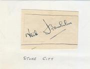 NEIL FRANKLIN (STOKE CITY & ENGLAND) FOOTBALL AUTOGRAPH