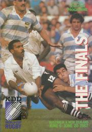 RUGBY WORLD CUP 1987 "THE FINALS" PROGRAMME