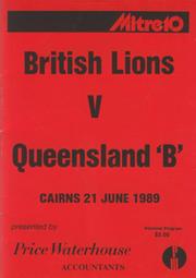 BRITISH LIONS V QUEENSLAND 