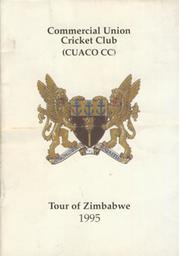 COMMERICIAL UNION CRICKET CLUB (BECKENHAM, KENT) 1995 TOUR TO ZIMBABWE