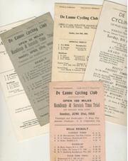DE LAUNE CYCLING CLUB TIME TRIAL OFFICIAL RESULTS 1952 TO 1958