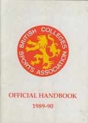 BRITISH COLLEGES SPORTS ASSOCIATION OFFICIAL HANDBOOK 1989-90