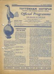 TOTTENHAM HOTSPUR V BLACKBURN ROVERS 1949-50 FOOTBALL PROGRAMME