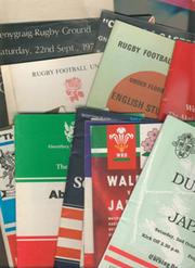 JAPAN RUGBY PROGRAMMES 1973-2004 (TOURS TO UK) - 19 IN TOTAL