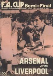 ARSENAL V LIVERPOOL 1980 (F.A. CUP SEMI-FINAL THIRD REPLAY) FOOTBALL PROGRAMME