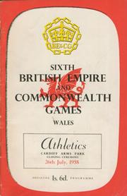 CARDIFF COMMONWEALTH GAMES 1958 - 26TH JULY ATHLETICS & CLOSING CEREMONY
