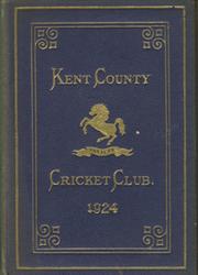 KENT COUNTY CRICKET CLUB 1924 [BLUE BOOK]