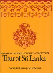 BERKSHIRE SCHOOLS CRICKET ASSOCIATION (TOUR TO SRI LANKA) 1984-85 CRICKET BROCHURE