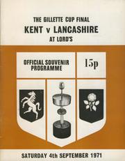 KENT V LANCASHIRE 1971 (LORD