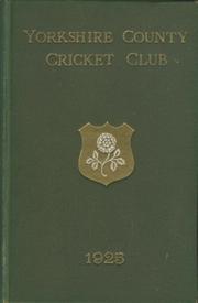 YORKSHIRE COUNTY CRICKET CLUB 1925 [ANNUAL]