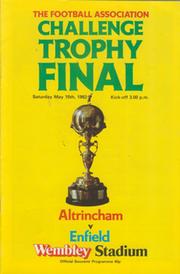 ALTRINCHAM V ENFIELD 1982 (F.A. CHALLENGE TROPHY FINAL) FOOTBALL PROGRAMME