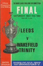 LEEDS V WAKEFIELD TRINITY 1968 (CHALLENGE CUP FINAL) RUGBY LEAGUE PROGRAMME