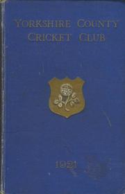 YORKSHIRE COUNTY CRICKET CLUB 1921 [ANNUAL]