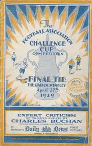 BOLTON WANDERERS V PORTSMOUTH 1929 (F.A. CUP FINAL) FOOTBALL PROGRAMME