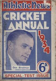 ATHLETIC NEWS CRICKET ANNUAL 1934