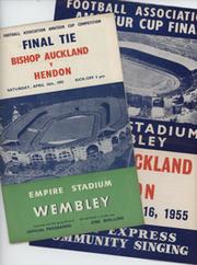 BISHOP AUCKLAND  V HENDON 1955 (AMATEUR CUP FINAL) FOOTBALL PROGRAMME