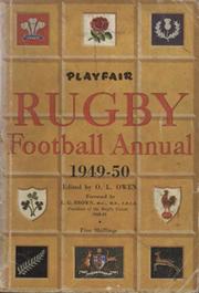 PLAYFAIR RUGBY FOOTBALL ANNUAL 1949-50