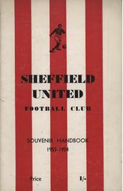 SHEFFIELD UNITED FOOTBALL CLUB SOUVENIR HANDBOOK 1953-54