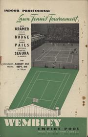 INDOOR LAWN TENNIS TOURNAMENT 1949 (WEMBLEY) PROGRAMME