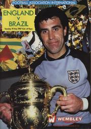 ENGLAND V BRAZIL 1987 FOOTBALL PROGRAMME
