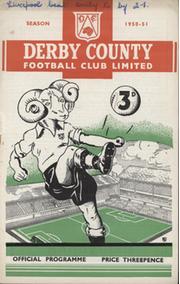 DERBY COUNTY V LIVERPOOL 1950-51 FOOTBALL PROGRAMME