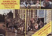 HAMILTON ACADEMICAL V HEARTS 1986-87 FOOTBALL PROGRAMME - SIGNED BY ACCIES